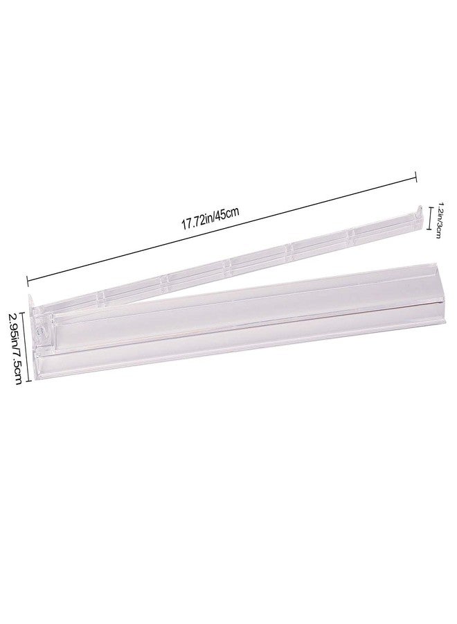 GUSTARIA Mahjong All-in-One Tile Rack & Pusher, Clear Acrylic Mahjong Rack and Pusher Combo, Modern American Mahjong Tile Racks, Set of 4, White - Image 2